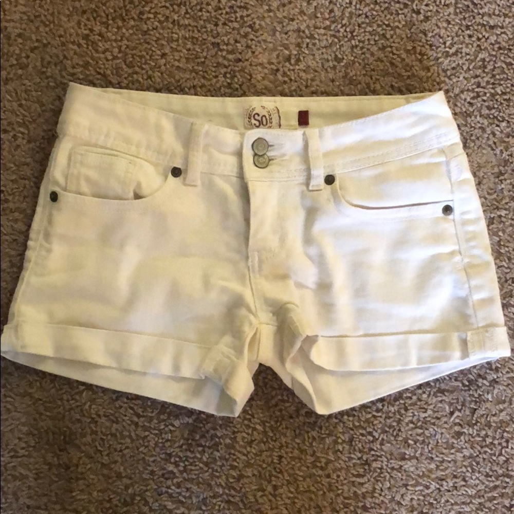 White shorts